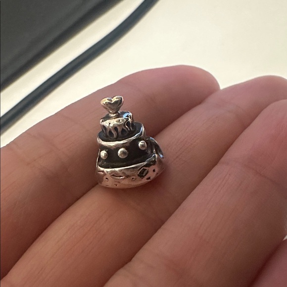 Pandora Jewelry - Pandora Celebration Cake 14K Gold Heart Bead Authentic Retired